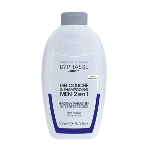 Dušigeel-šampoon 2in1 Byphasse Groovy Paradise Blue meestele 600ml