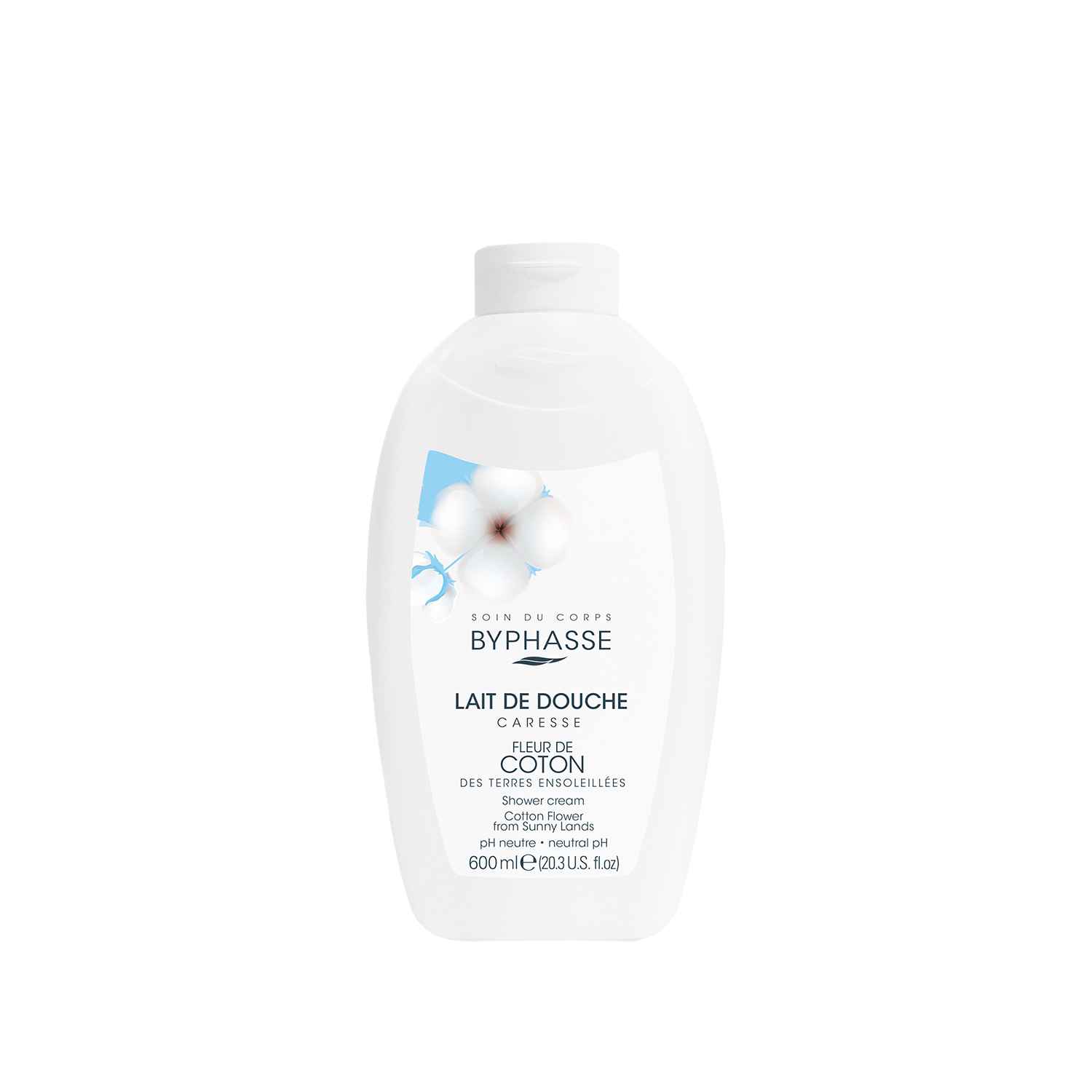 Dušigeel-kreem Byphasse Cotton Flower 600ml