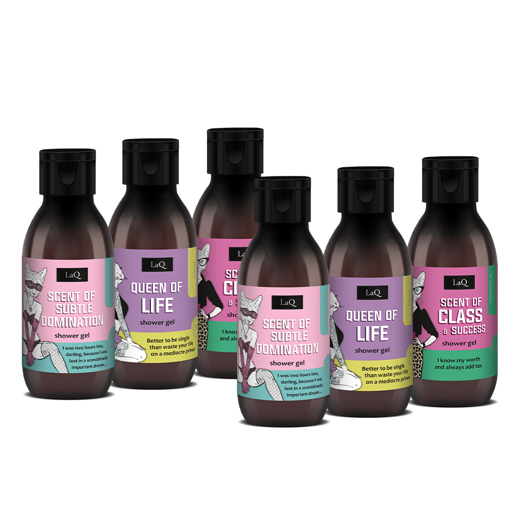 Kinkekomplekt LaQ dušigeelid MINI Woman 6*100ml - Pilt 2